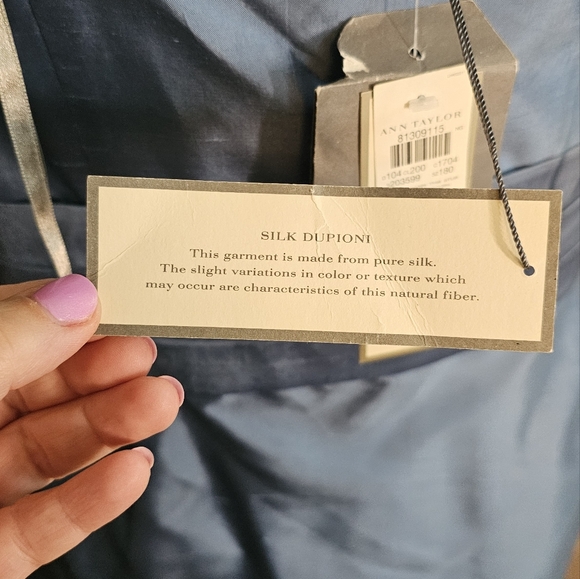Ann Taylor sz 18 silk strapless dress NWT - Picture 10 of 10